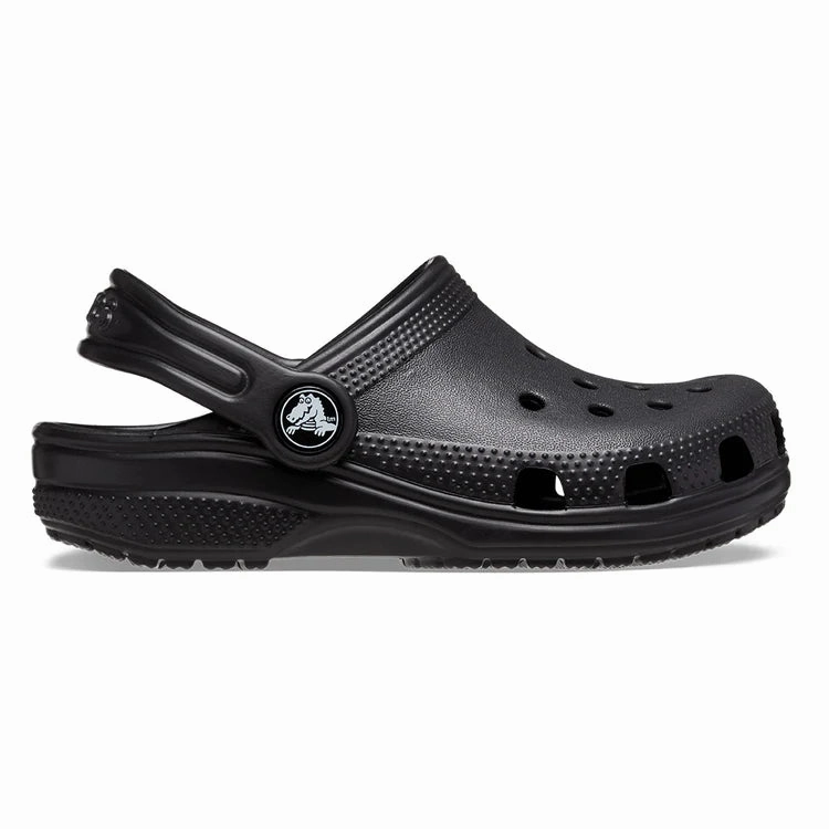 Flat Base Crocs Kids' Classic Clog - Black
