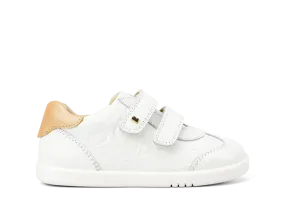 Arch Fit Luxe support Bobux Iwalk Sprite - White   Pale Gold