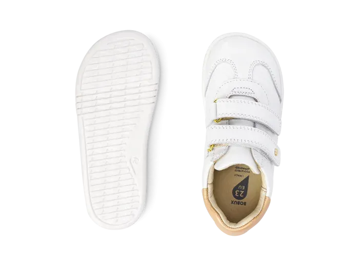 Flex support Bobux Iwalk Sprite - White   Pale Gold