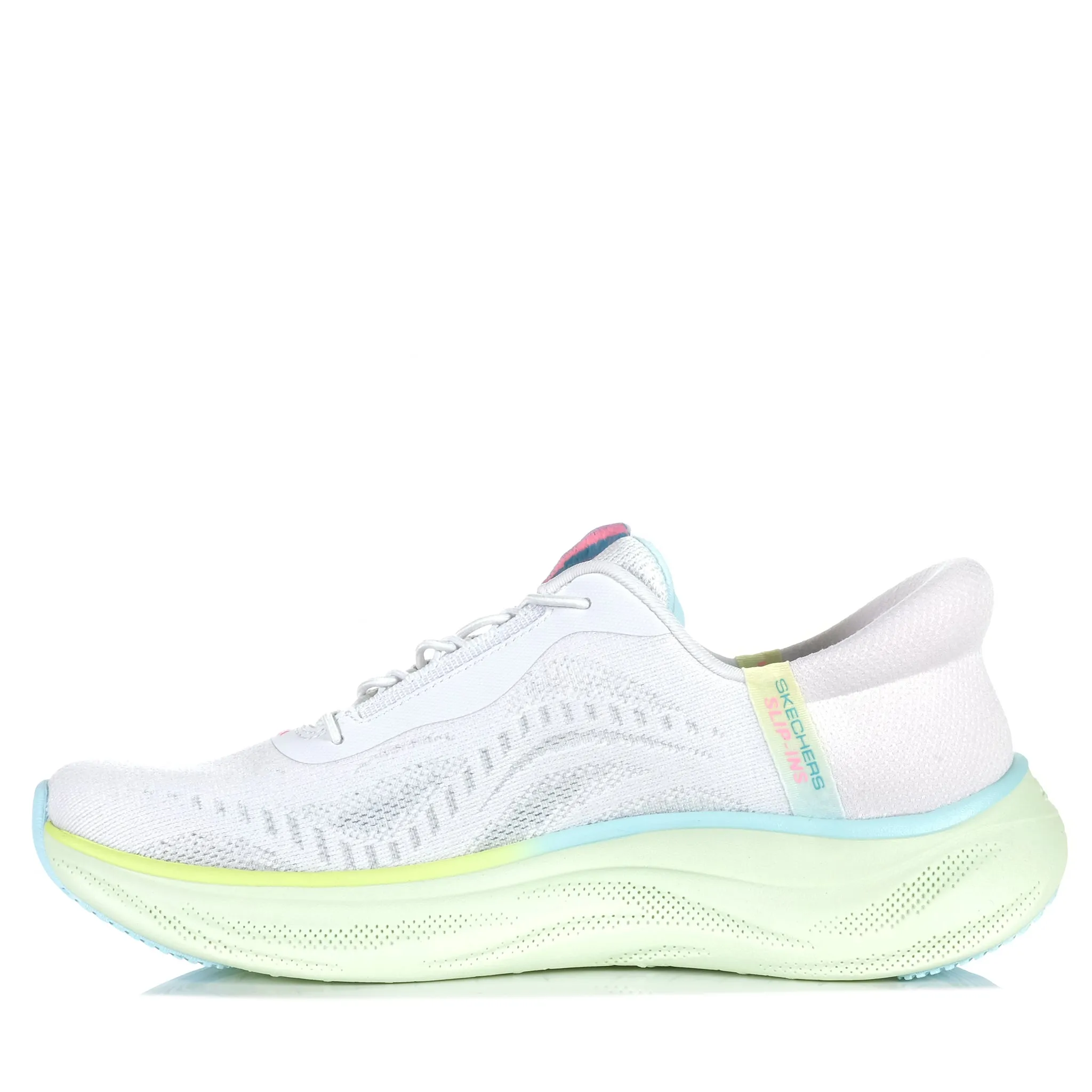 Flexible Sole Tech Skechers Slip-Ins: Skech Cloud - Perfectly Plush Light Grey/Mult