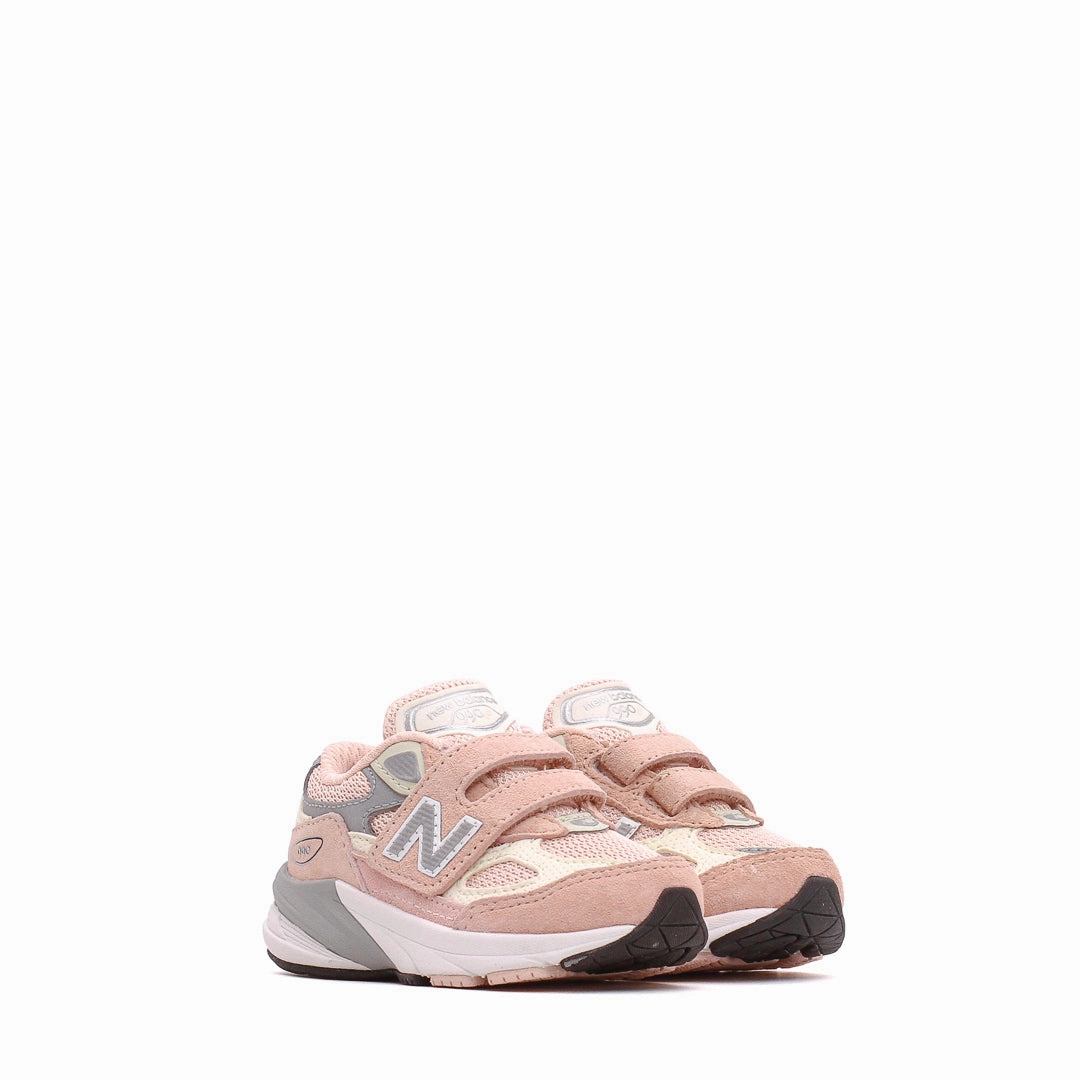 Flexible Midsole New Balance Infant 990v6 Hook and Loop Pink Haze IV990PK6
