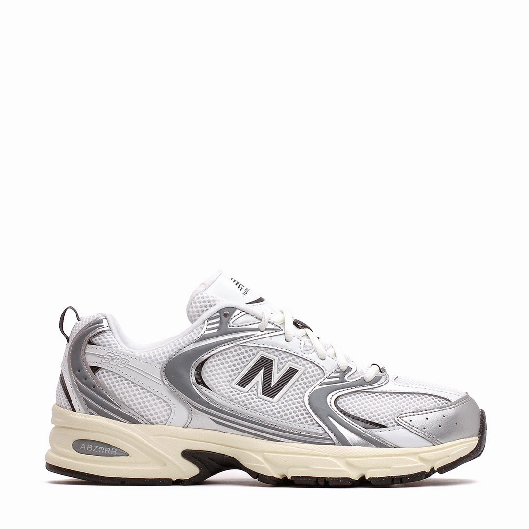 Classic Look New Balance Unisex 530 Silver Metallic Black Cement U530ESA