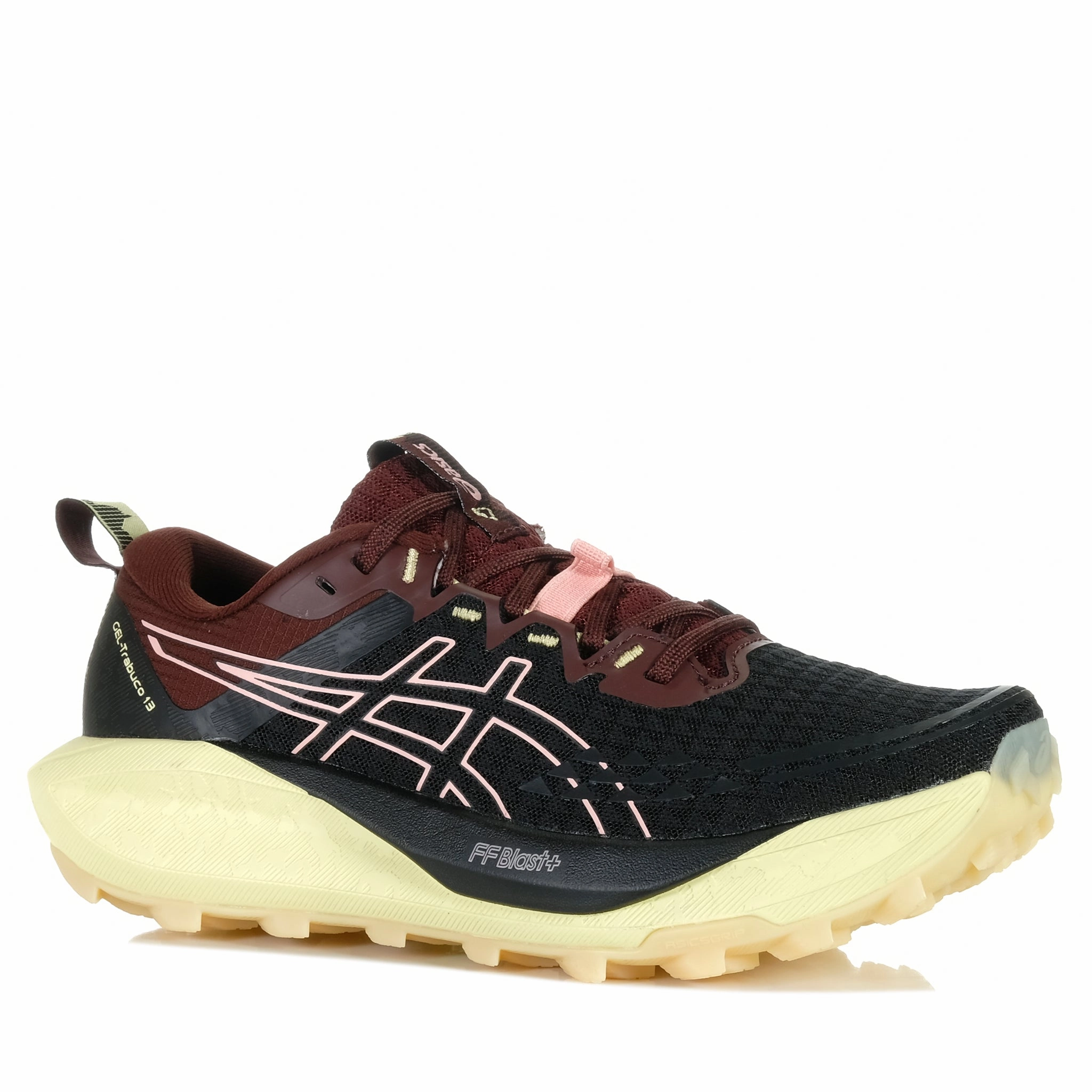 Asics Trabuco 13 Womens Black/Wild Blossom flat - sole shoes low - arch shoes