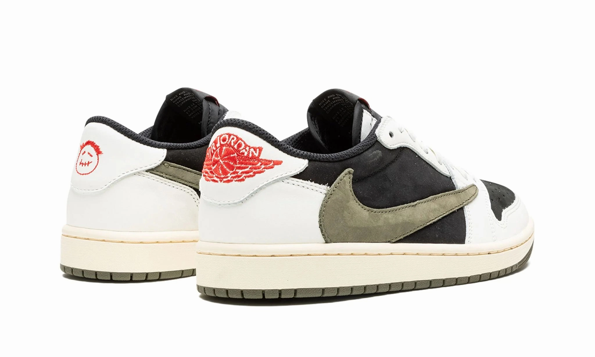 Flexible Wear Wmns Air Jordan 1 low x Travis Scott Olive