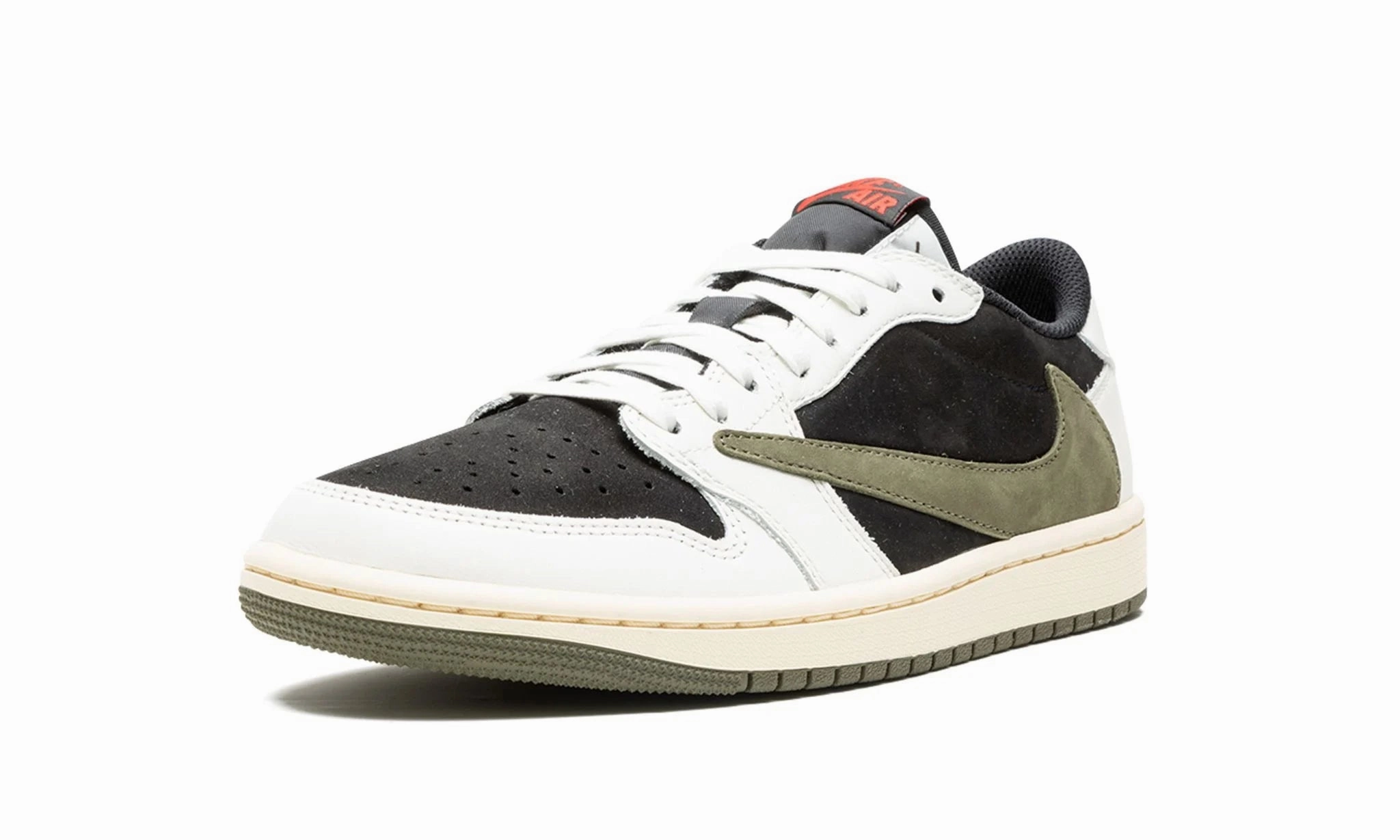 Flexible Wear Wmns Air Jordan 1 low x Travis Scott Olive