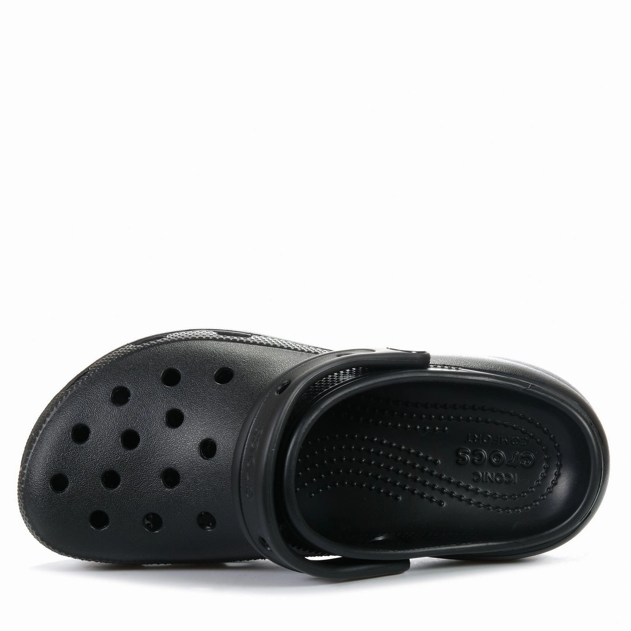 Foot Space Crocs Platform Clog Black