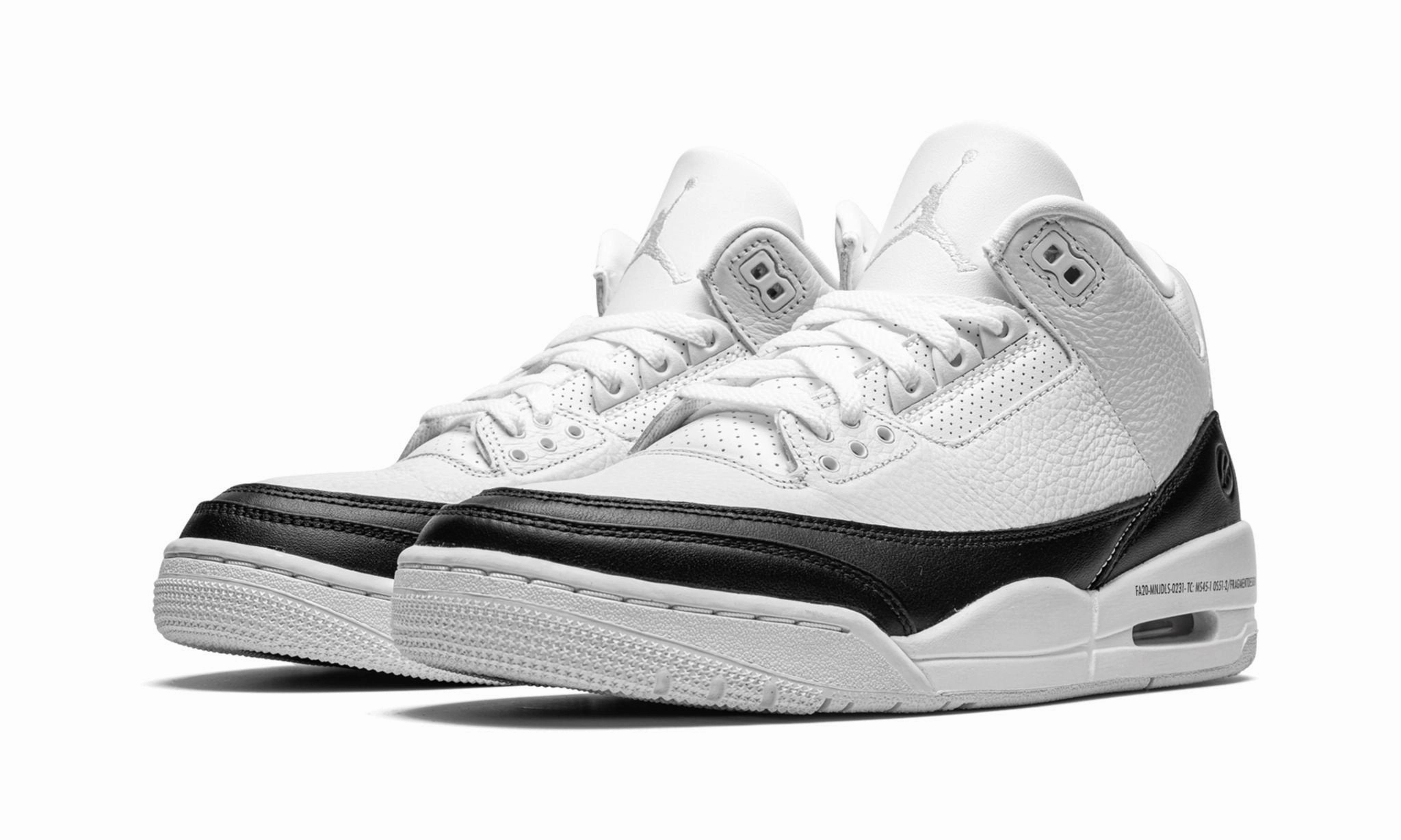 Fragment Design X Air Jordan 3 Retro Sp White Lightweight shell body