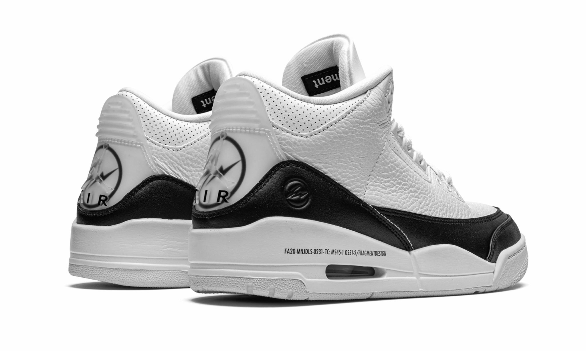 Fragment Design X Air Jordan 3 Retro Sp White Lightweight shell body