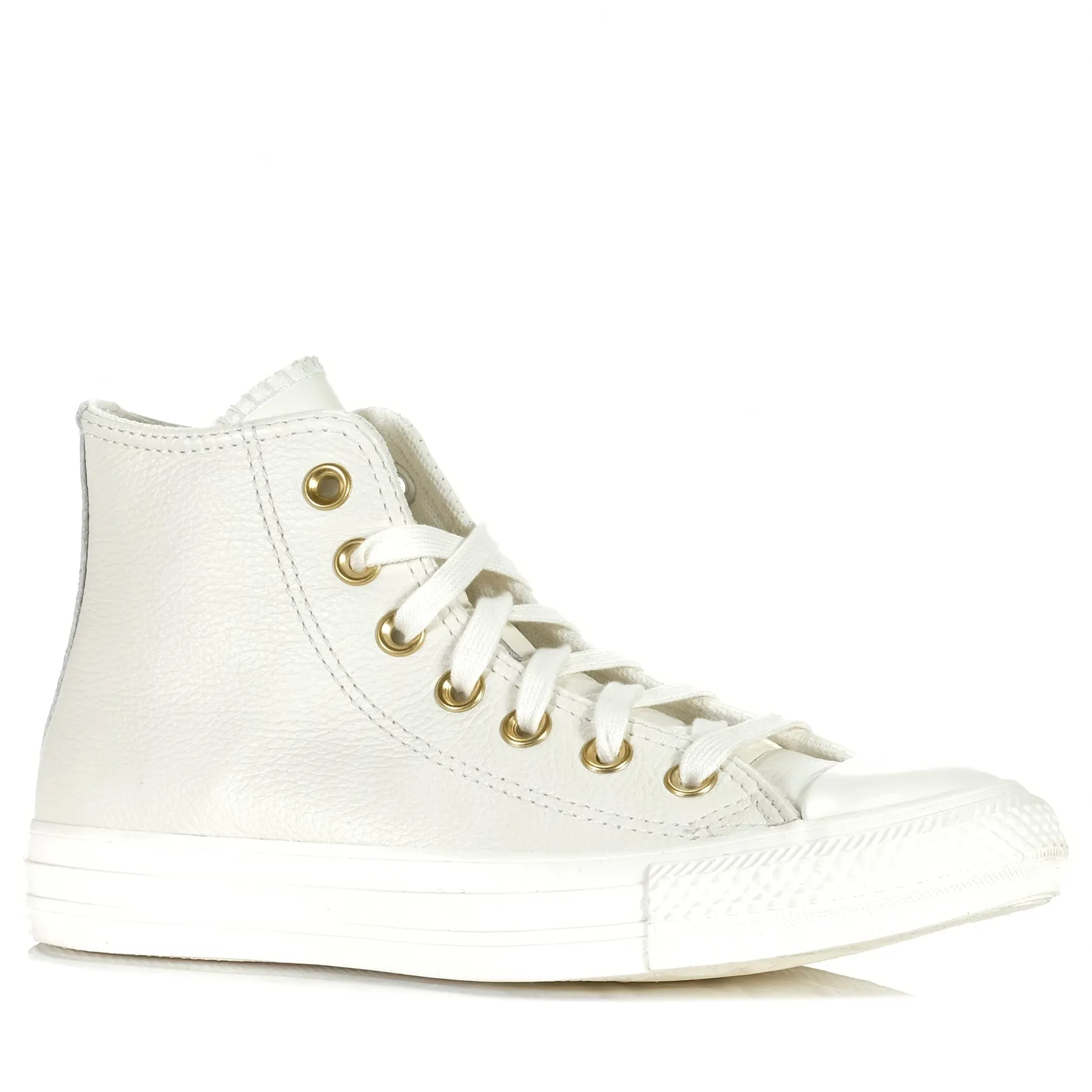 Soft Design subtle style Converse Chuck Taylor All Star Leather High Top Egret Mono