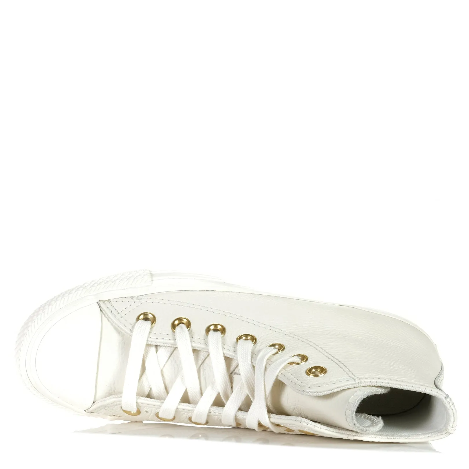 Freedom Step Cushion Converse Chuck Taylor All Star Leather High Top Egret Mono