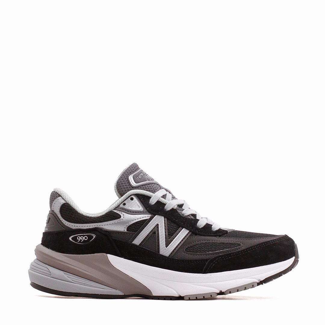 New Balance Women 990v6 Black Made In USA W990BK6 Indoor Ease
