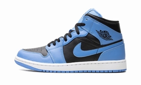 Air Jordan 1 Mid University Blue Sport Fashion Flexible Steps