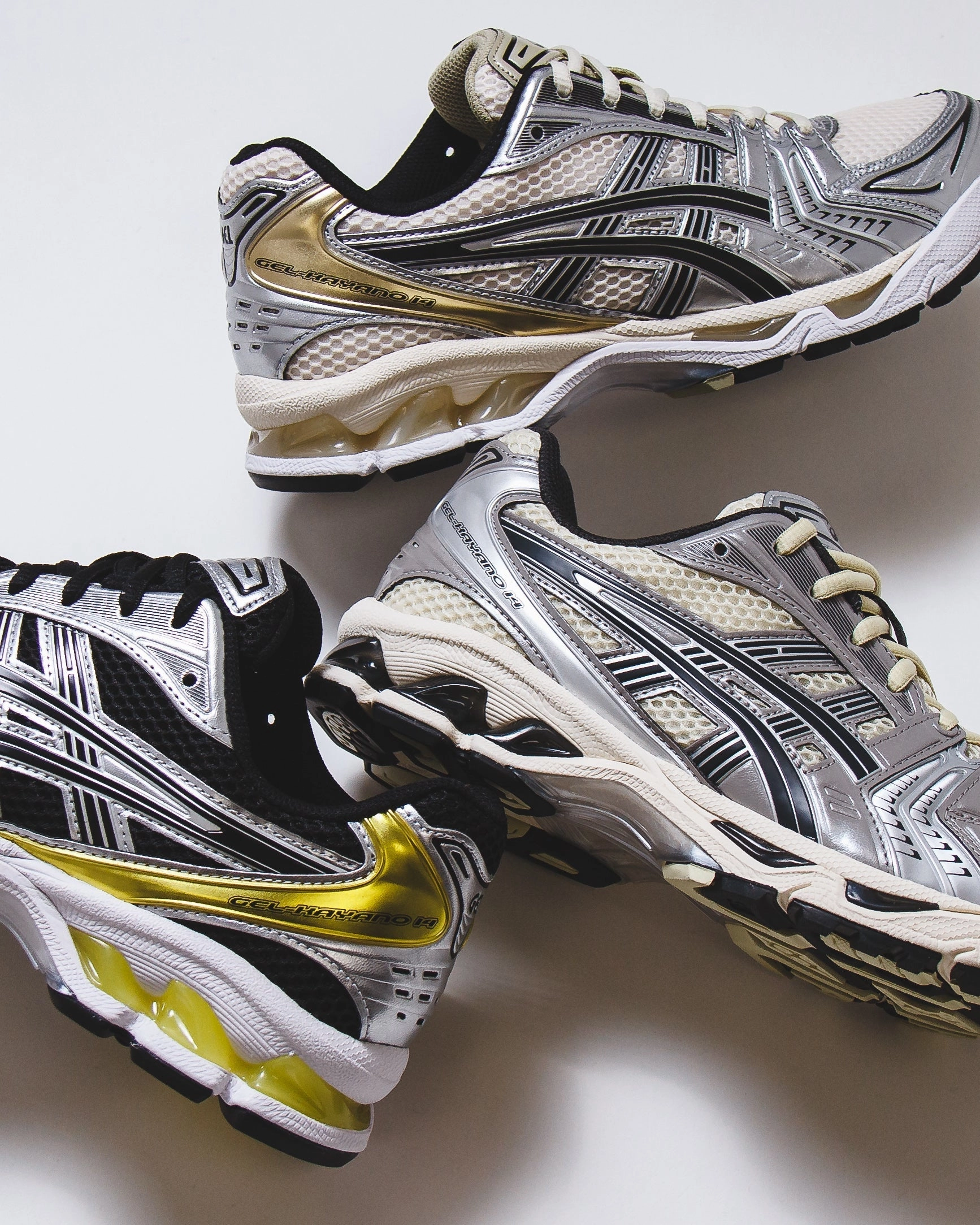 Fresh Pace Asics Men Gel-Kayano 14 Oyster White Steeple Grey Core 1203A537-250