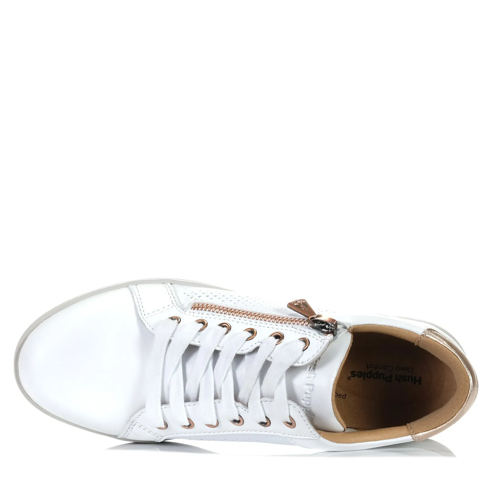 Glam stability Hush Puppies Mimosa Perf White/Copper