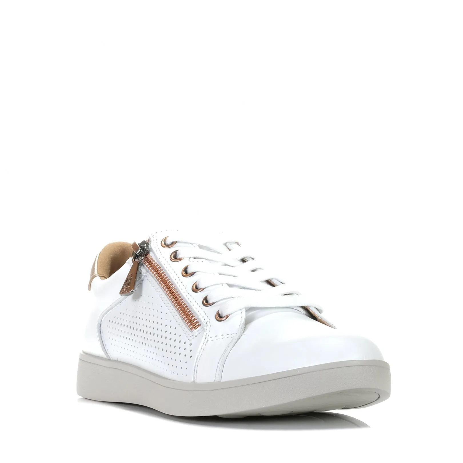Glam stability Hush Puppies Mimosa Perf White/Copper