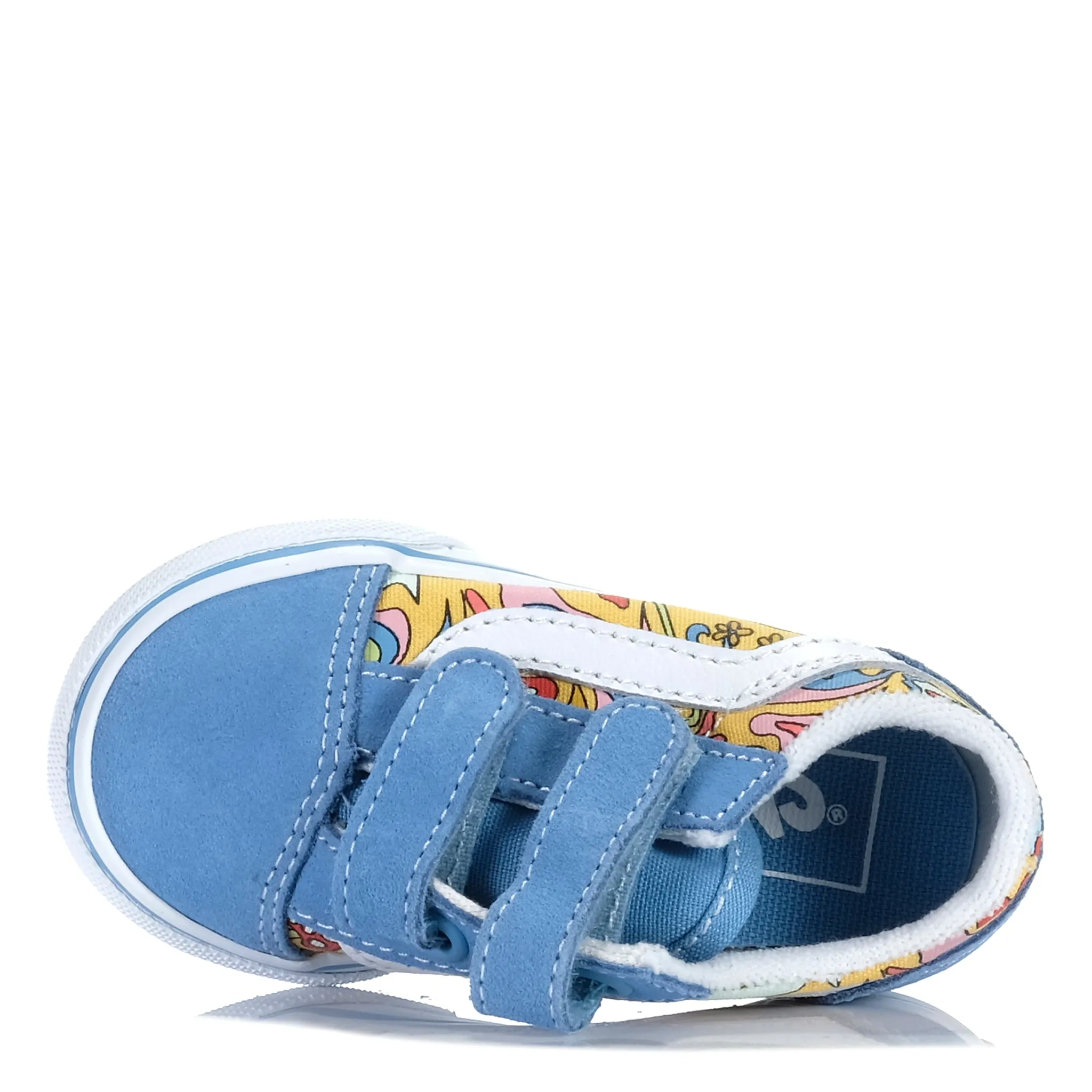 Glide Motion Vans Old Skool V Tropadelic Toddler True White/Multi