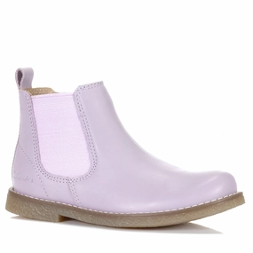 Durable Leather dry surface Clarks Chelsea II Lilac