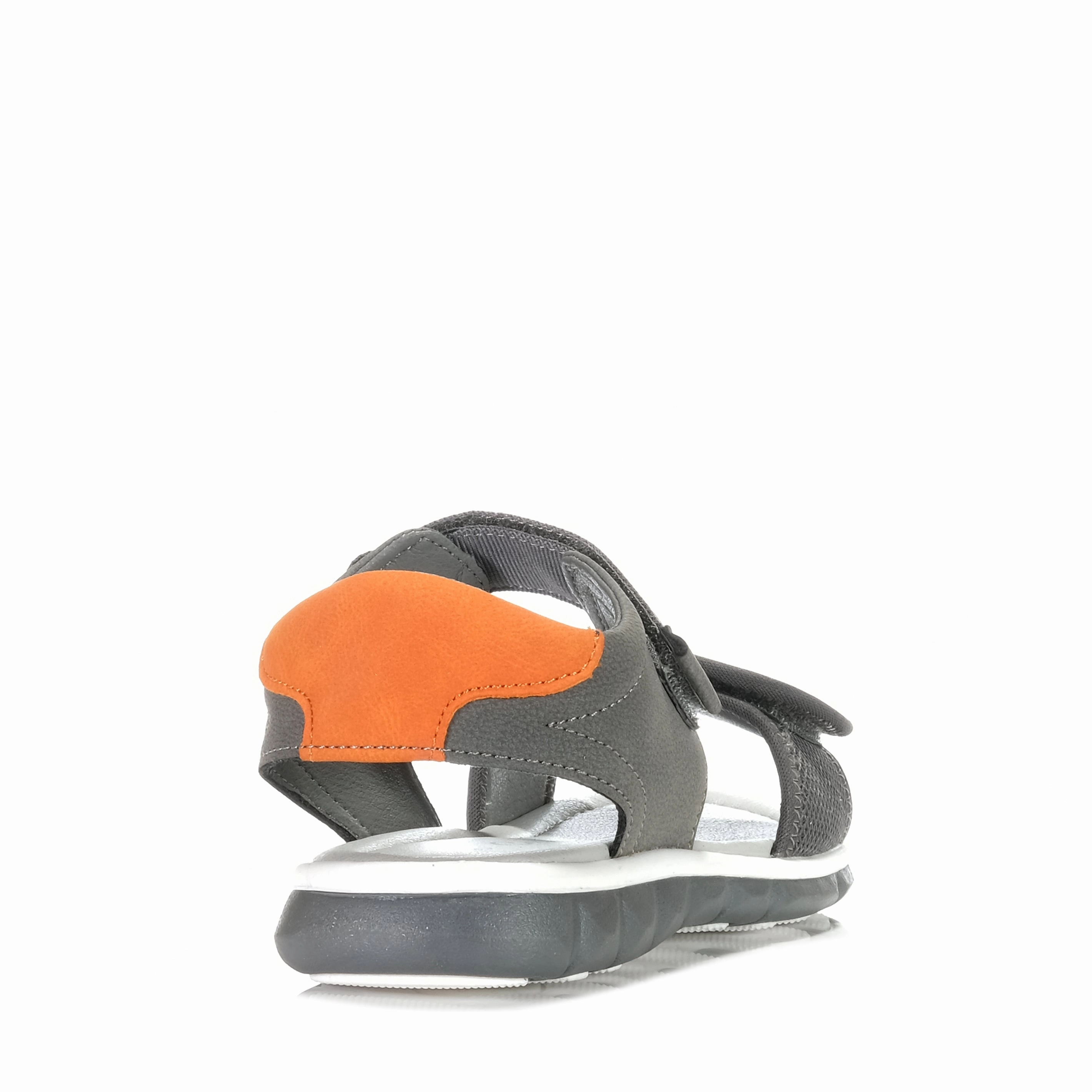 Grosby Elijah Grey/Orange Ultra-Comfortable Sandals