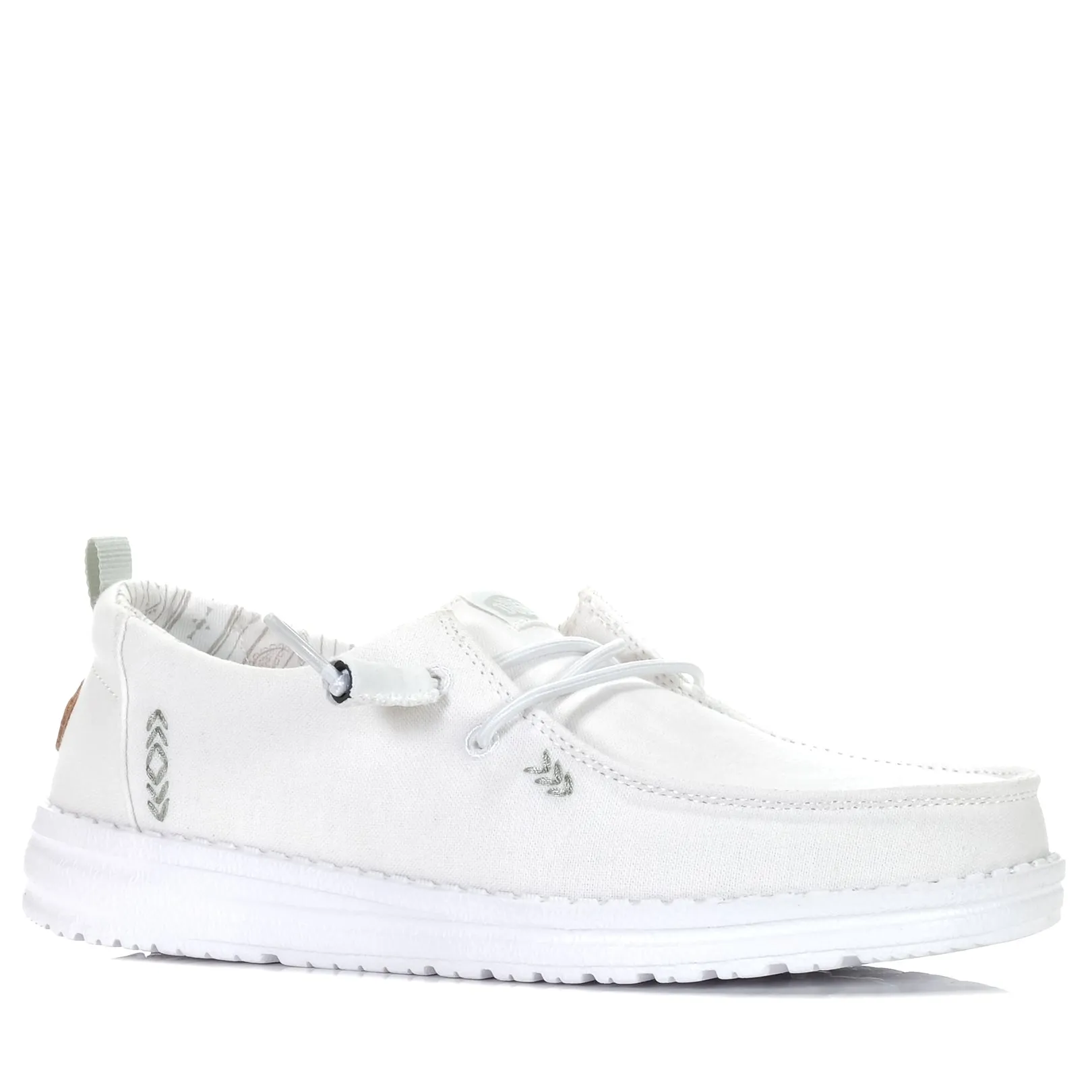 Fashion Appeal Layered sole Hey Dude Womens Wendy Chambray Bright White