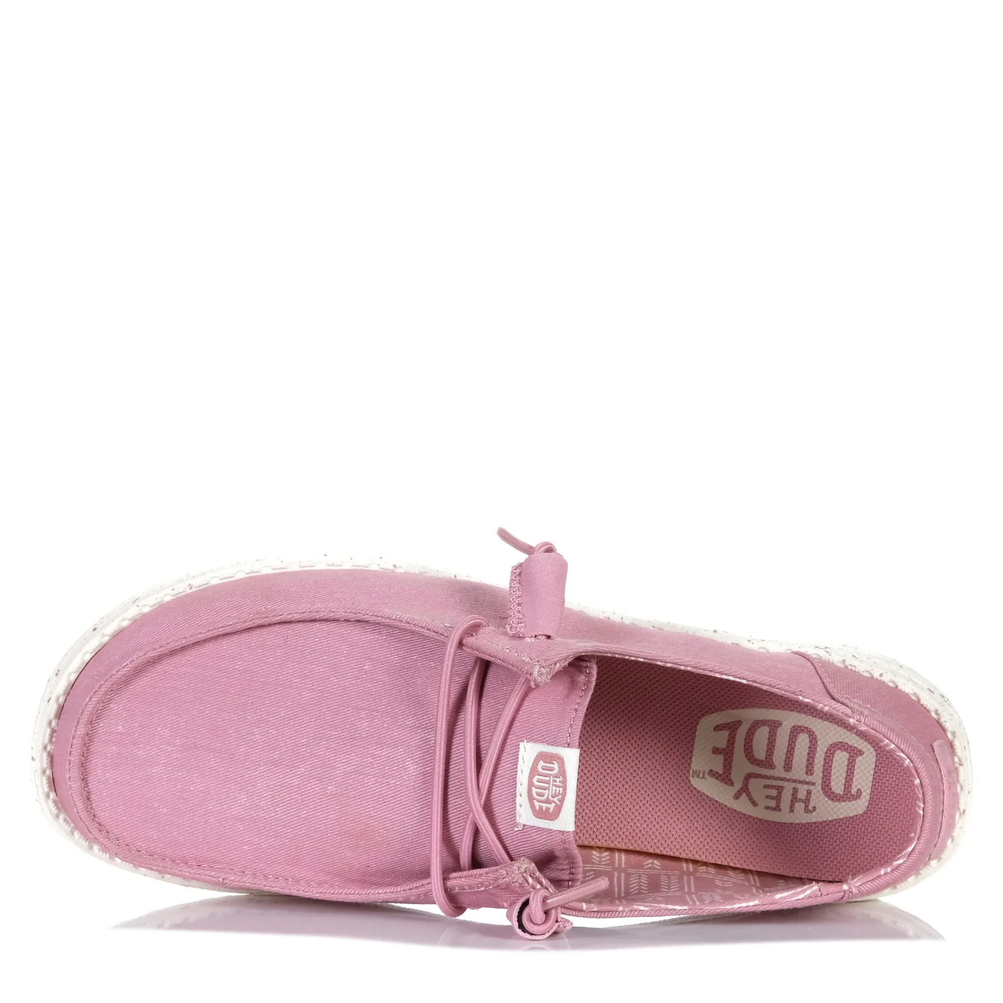 Hey Dude Womens Wendy Stretch Canvas Foxglove Pink Performance Ready