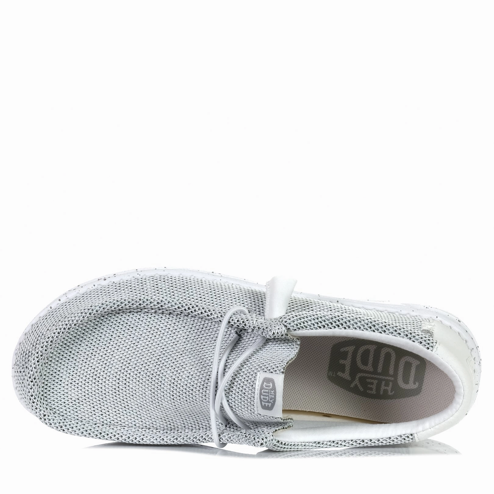 Hey Dude Mens Wally Sox Stone White Rapid Fit