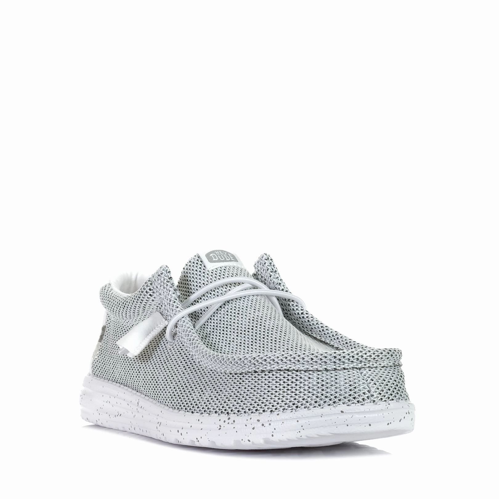 Hey Dude Mens Wally Sox Stone White Rapid Fit