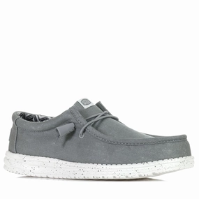 Training Sessions Hey Dude Mens Wally Stretch Canvas Light Grey