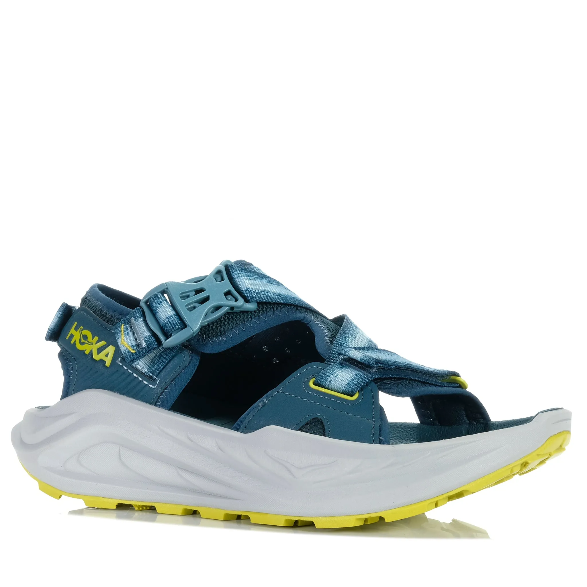 Hoka Infini Hike TC (D) Blue Twilight/Pea Green recycled material shoes