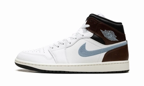 Impact Support Flexible Build Air Jordan 1 Retro Mid SE 'Brown Blue Grey'