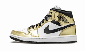 Lightweight durability Air Jordan 1 Mid SE Metallic Gold