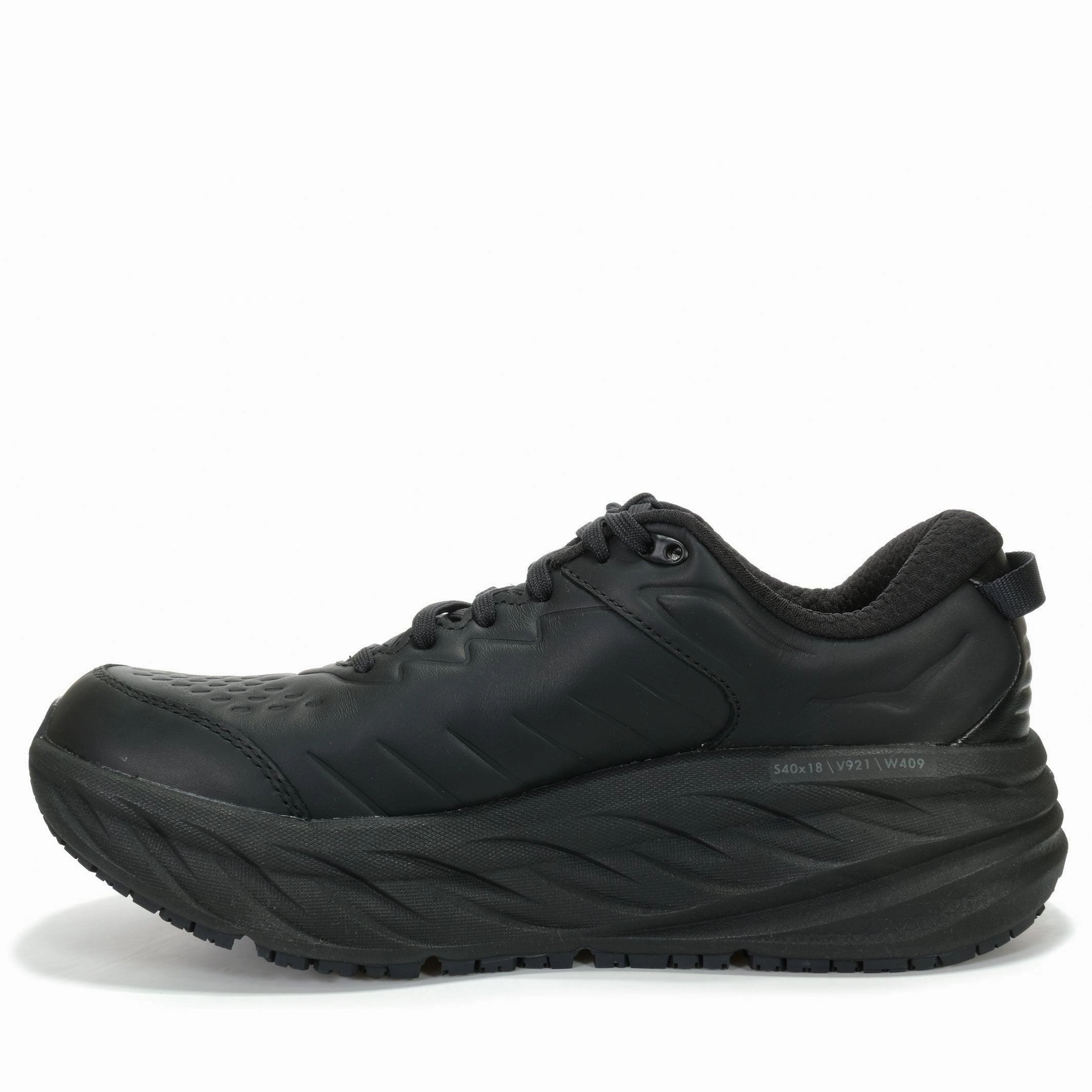 Hoka Bondi SR Wide (2E) Mens Black/Black High Comfort.