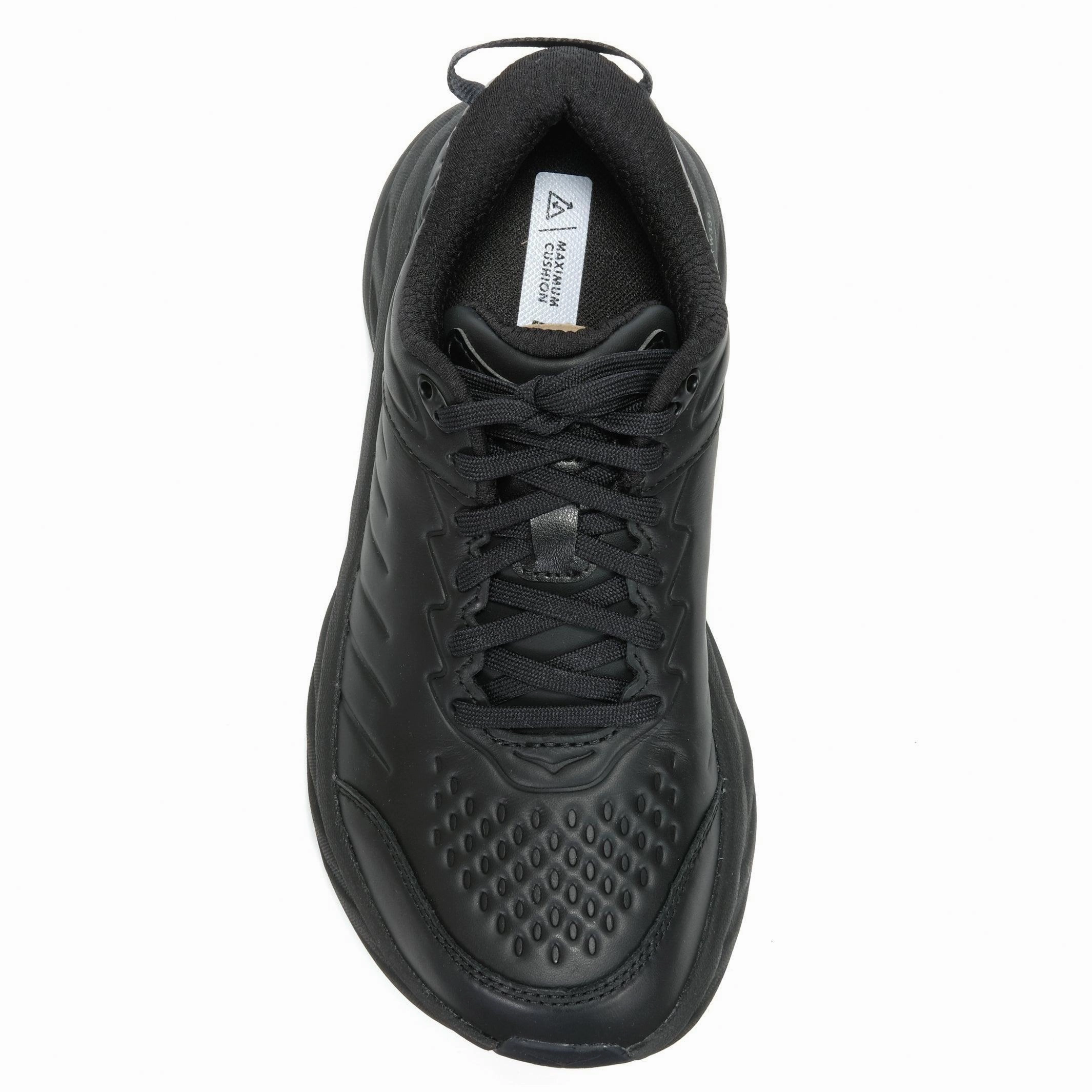 Hoka Bondi SR Wide (2E) Mens Black/Black High Comfort.