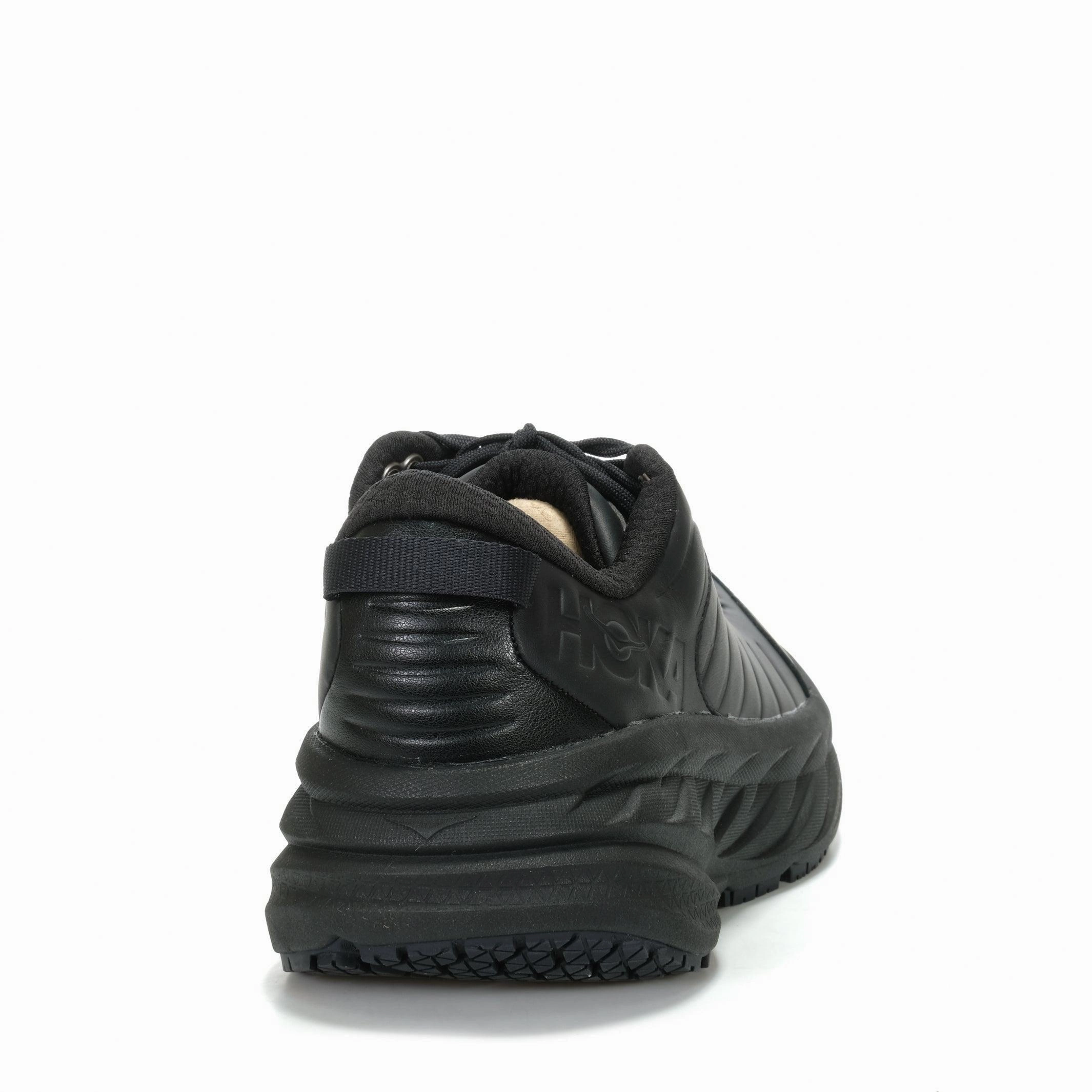 Hoka Bondi SR Wide (2E) Mens Black/Black High Comfort.