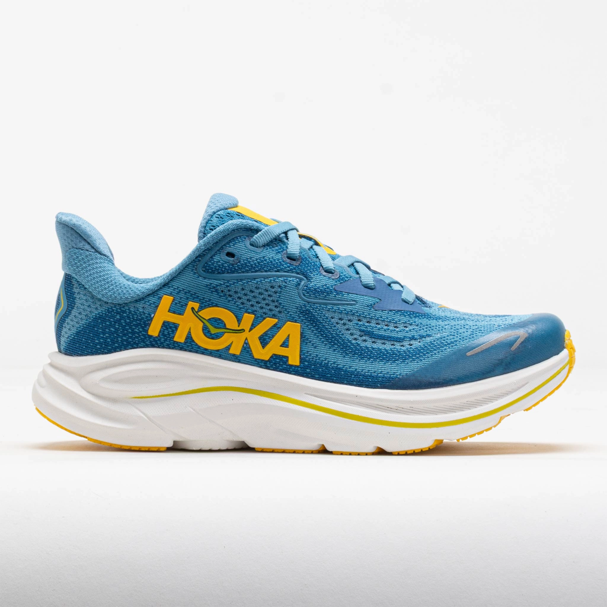HOKA Clifton 10 Junior Alpine Blue/Foggy Night Adventure Shield Boots Gear