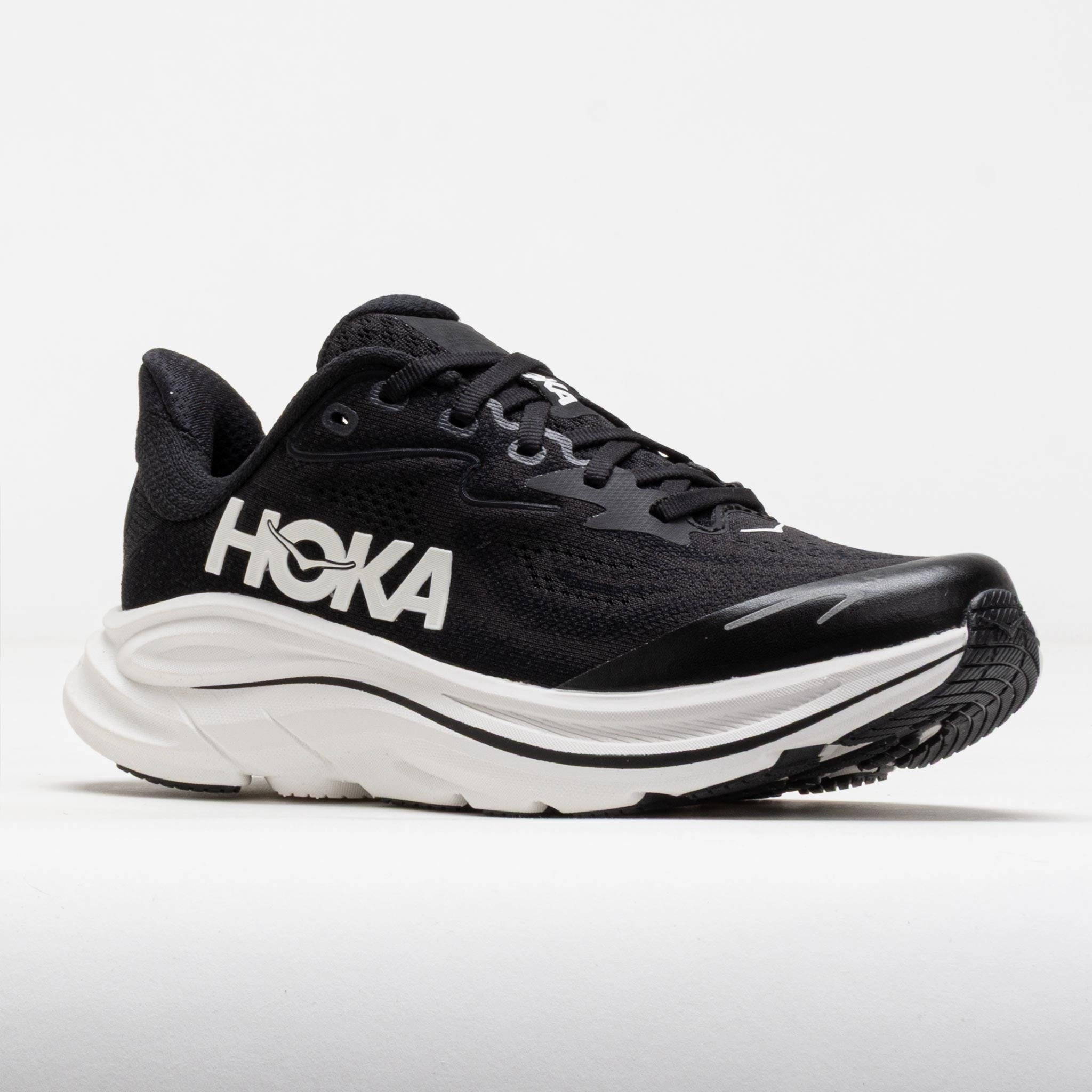 HOKA Clifton 10 Junior Black/White Ultra lightweight