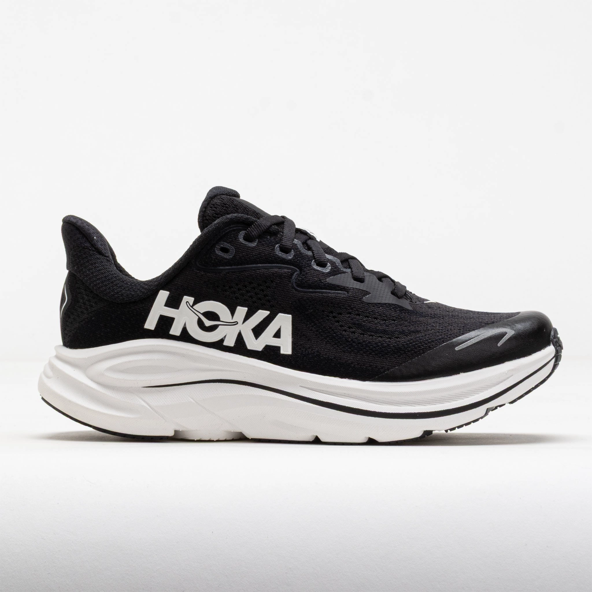 HOKA Clifton 10 Junior Black/White Ultra lightweight