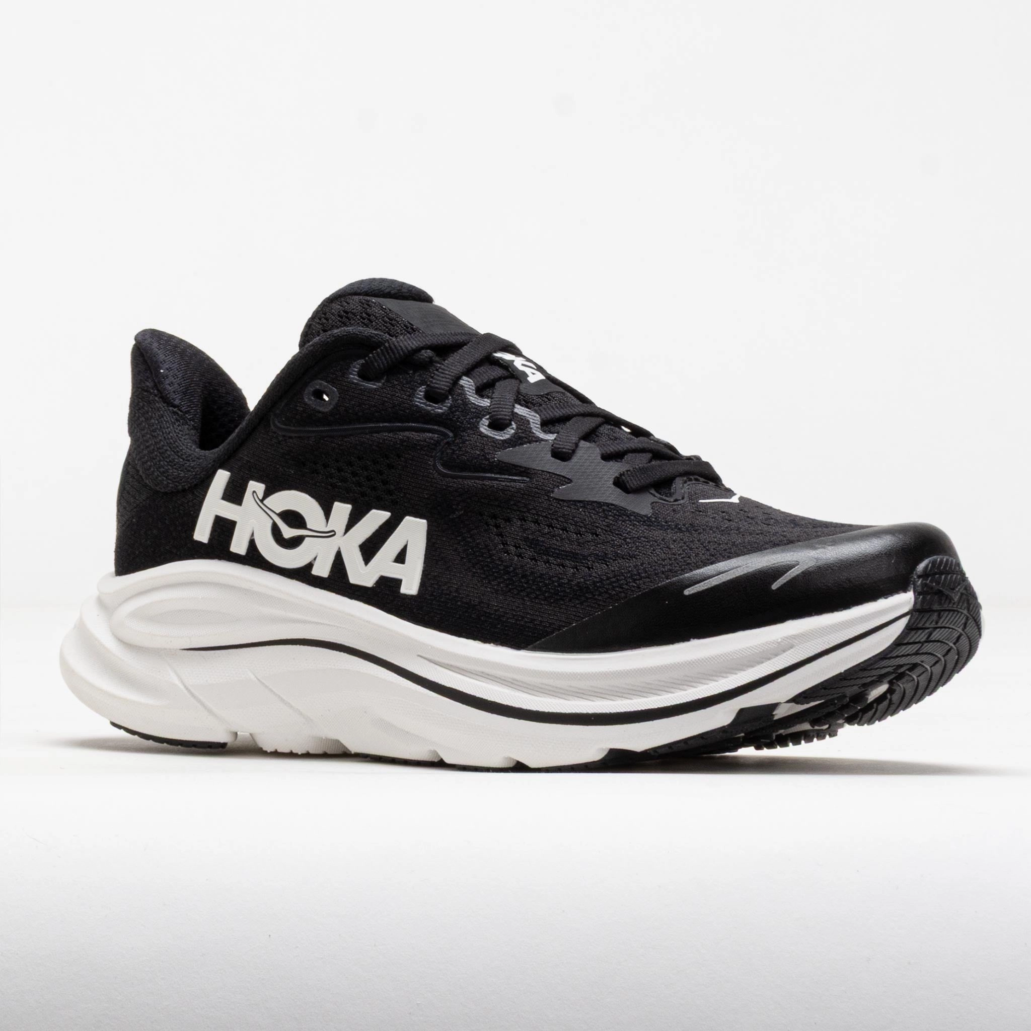 HOKA Clifton 10 Junior Black/White Ultra lightweight