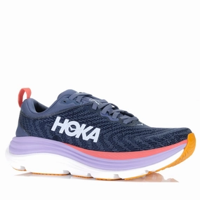 carbon - fiber - plate shoes endurance - built Hoka Gaviota 5 Wide (D) Anchor/Grapefruit