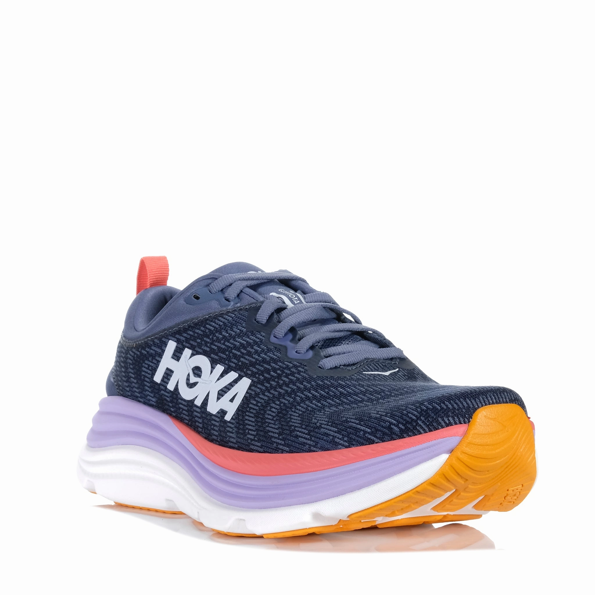 Hoka Gaviota 5 Wide (D) Anchor/Grapefruit Comfort support zone