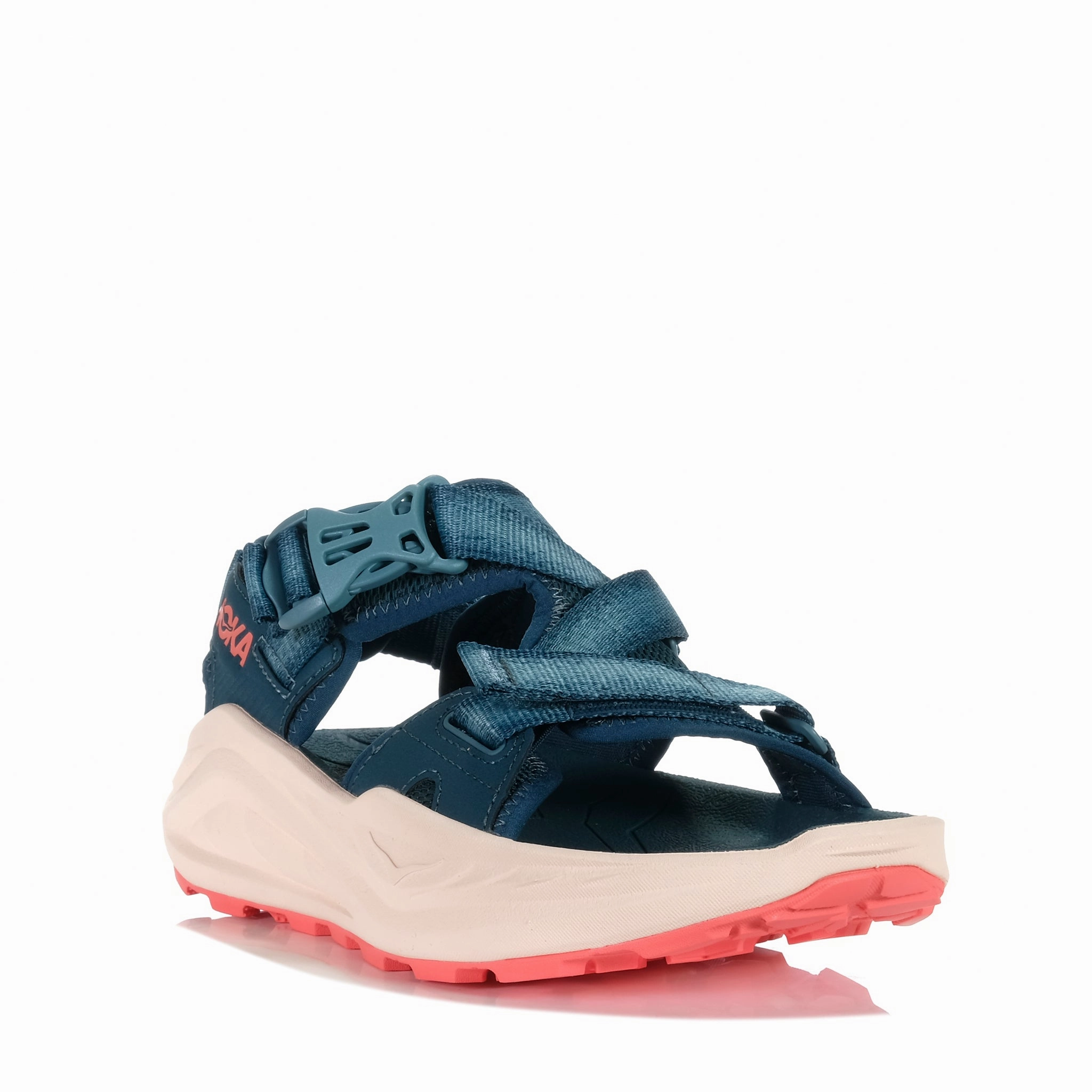 Hoka Infini Hike TC (B) Blue Twilight/Grapefruit Classic Look