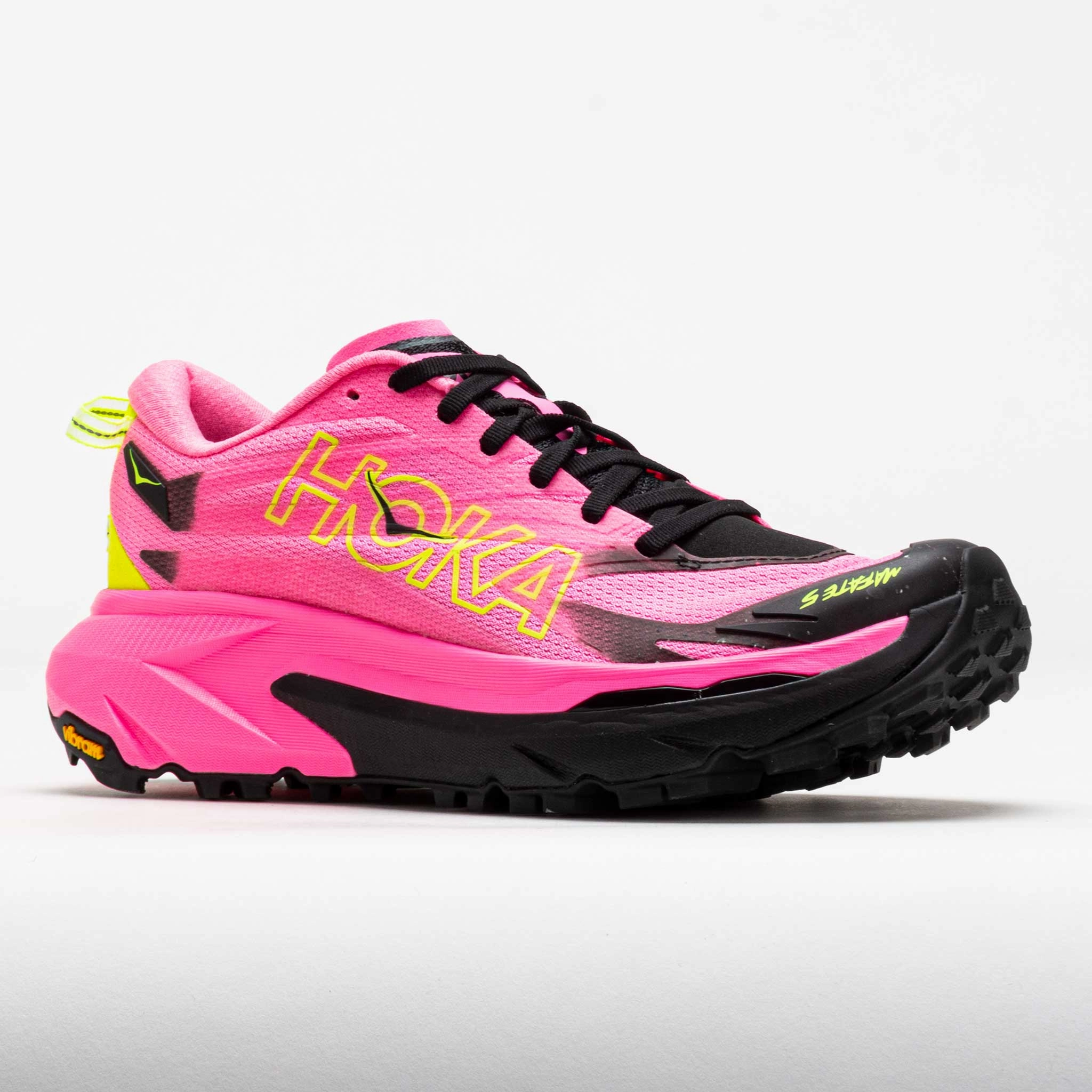 HOKA Mafate 5 Women's Neon Rose/Black Support frame
