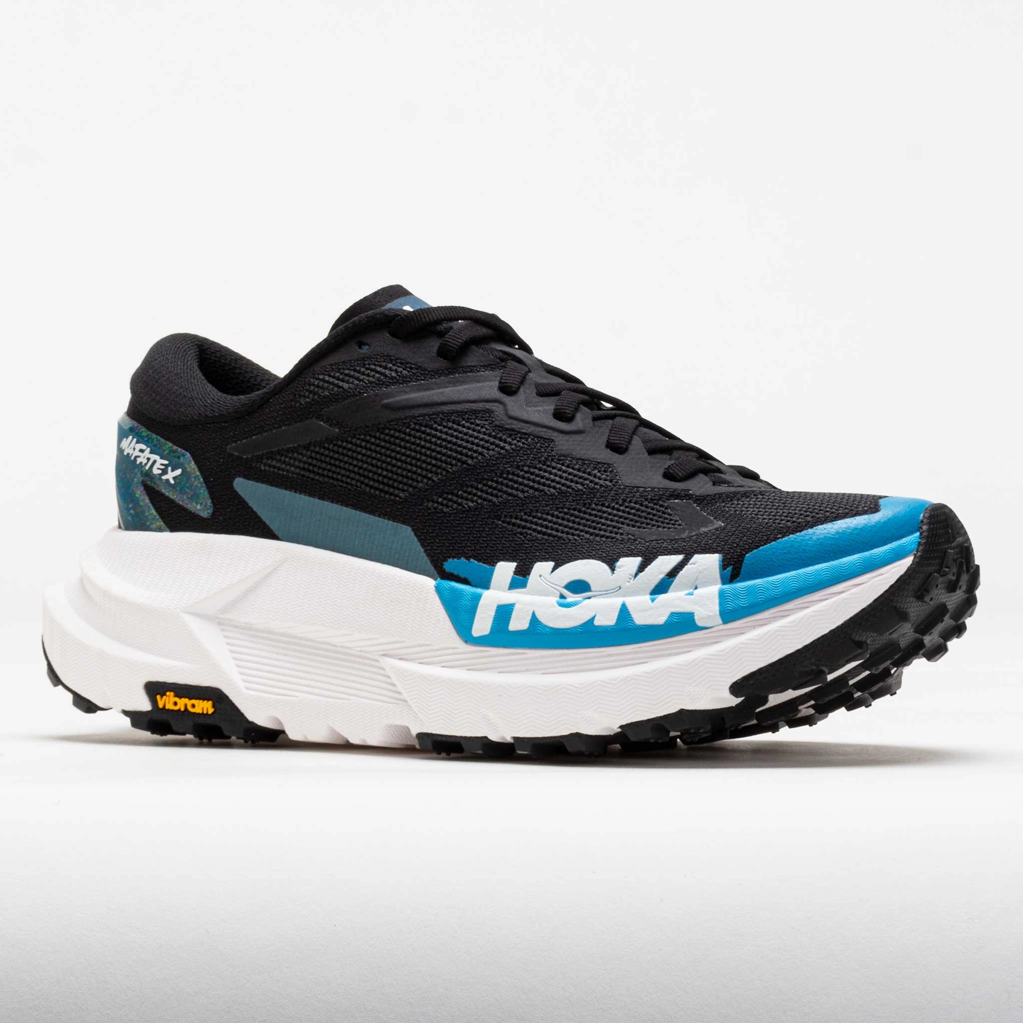 HOKA Mafate X Men's Black/Skyward Blue Trail armor