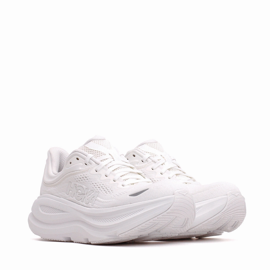 Hoka One One Men Bondi 9 White 1162011-WWH Classic Fit