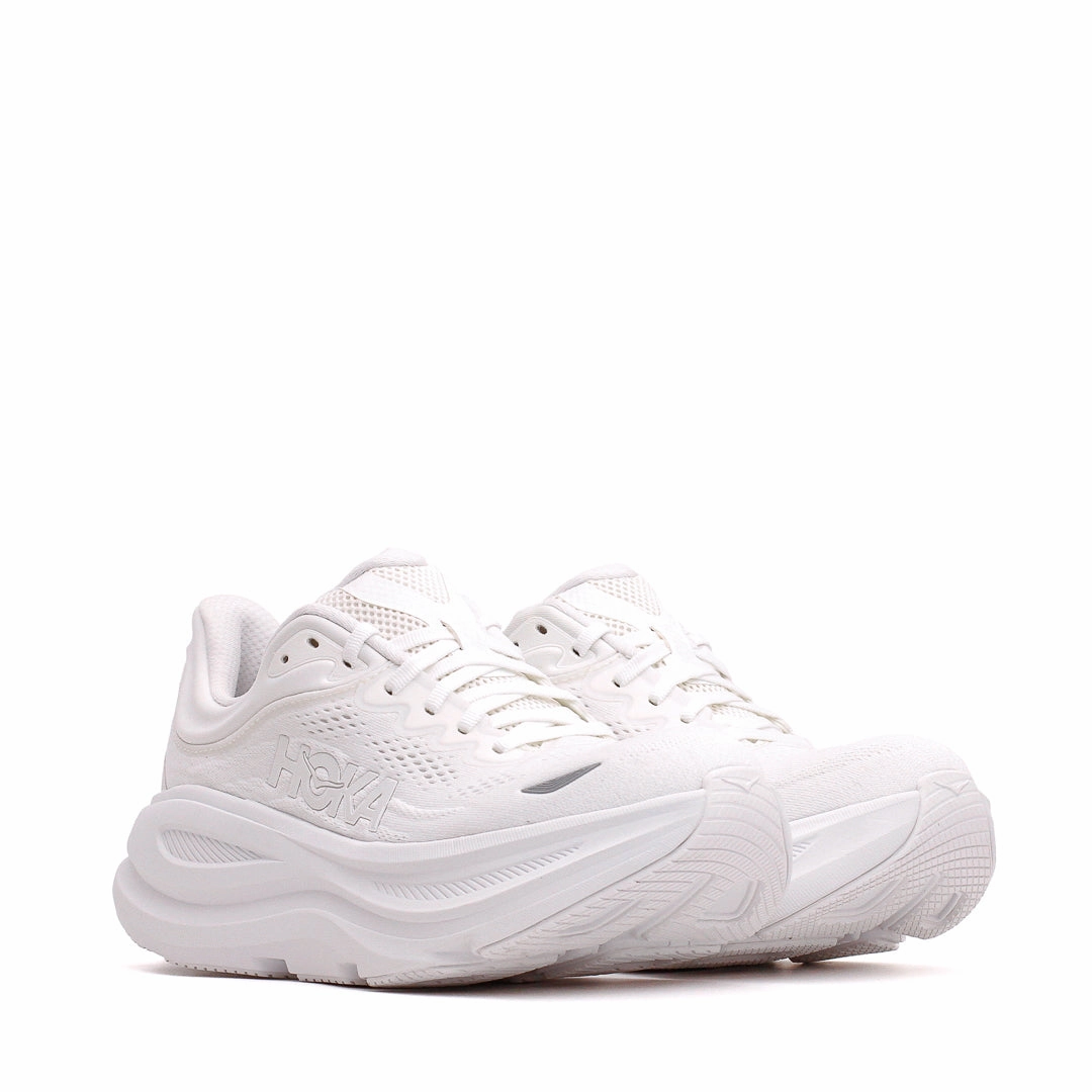 Hoka One One Men Bondi 9 White 1162011-WWH Classic Fit