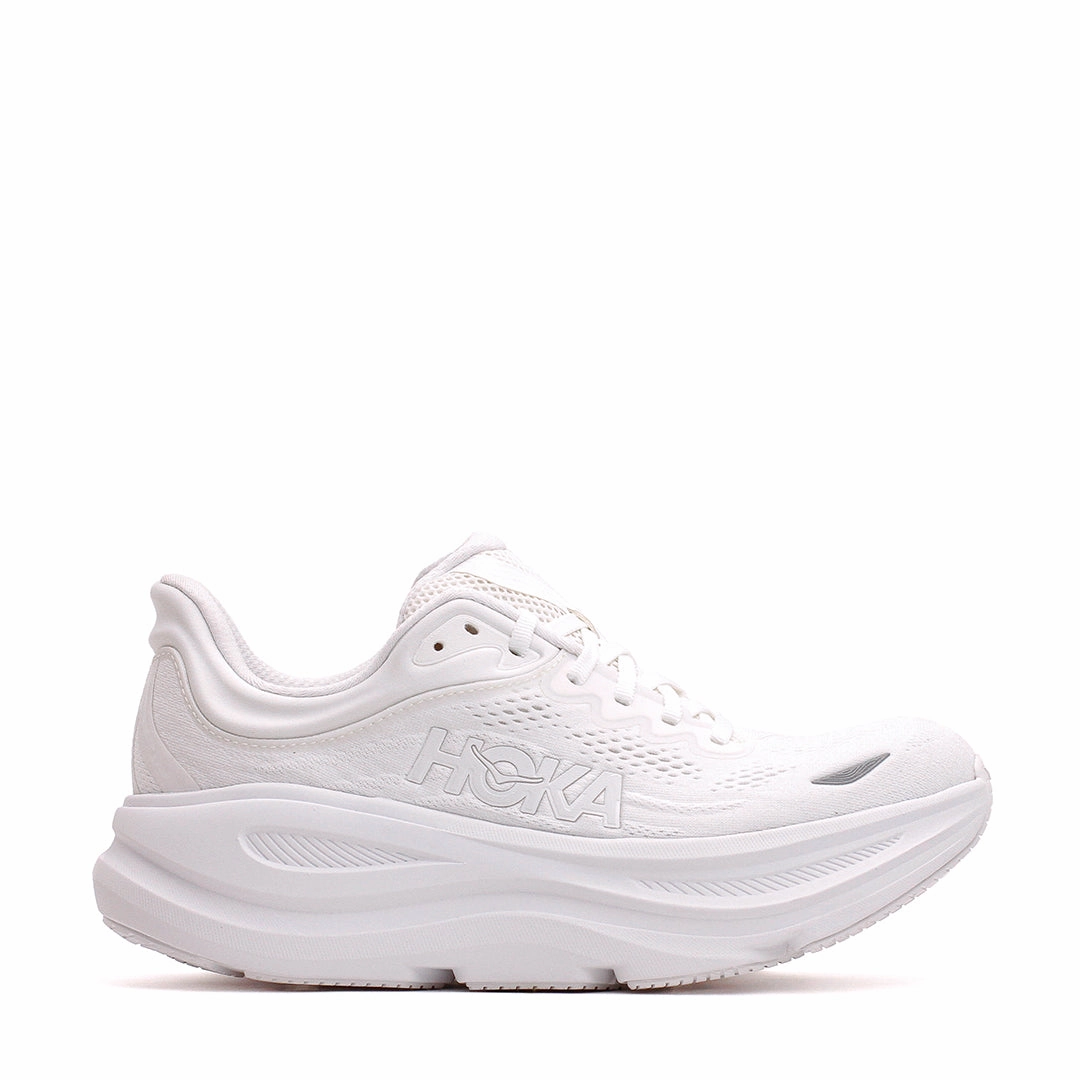 Hoka One One Men Bondi 9 White 1162011-WWH Classic Fit