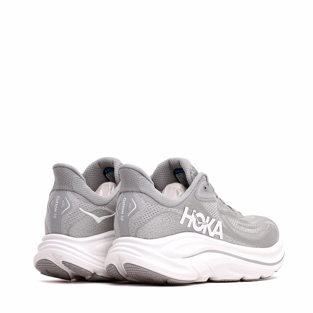 Hoka One One Men Clifton 10 Stellar Grey 1162030-STLLR Flexible Step-On Glide