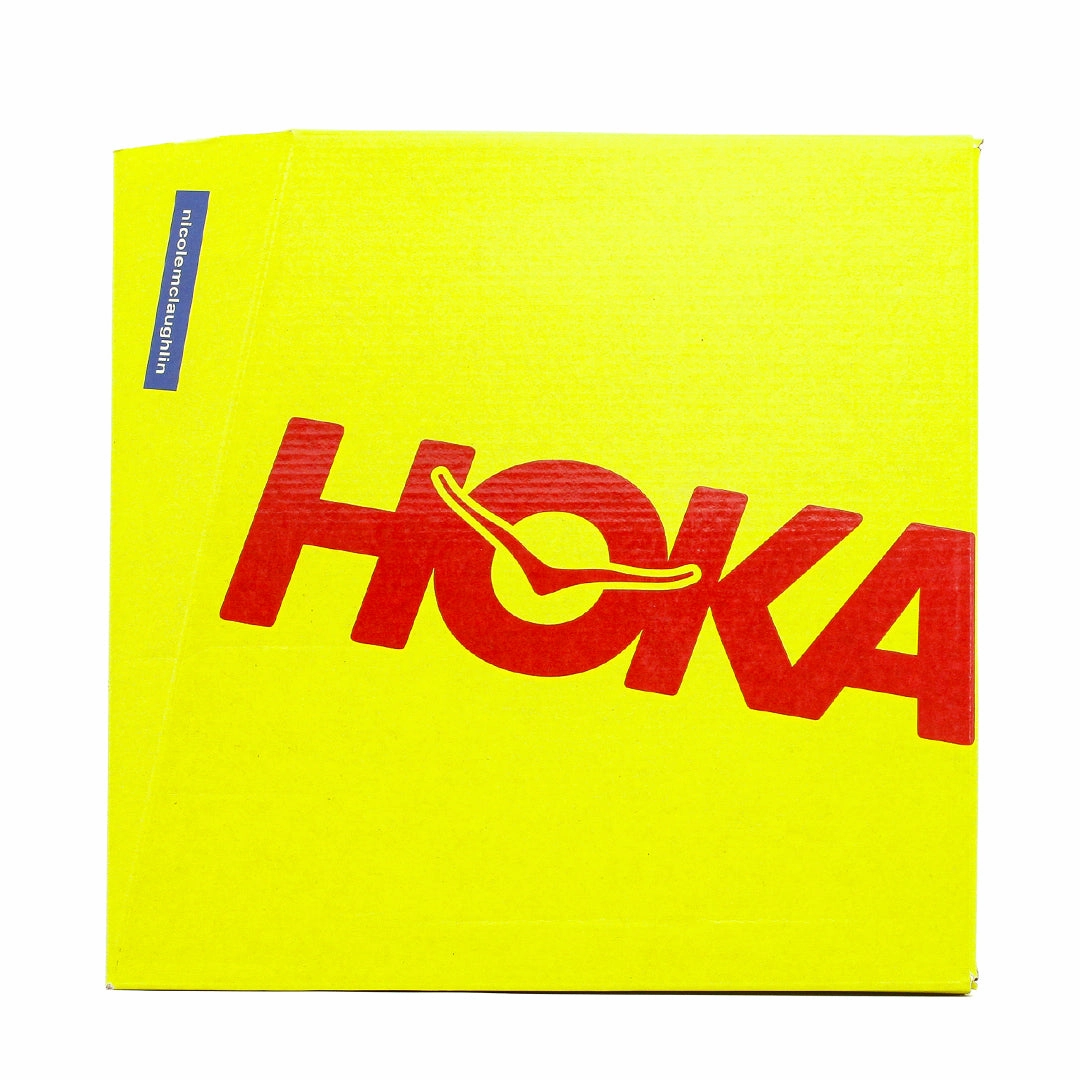 Hoka One One Men x Nicole McLaughlin Mafate Three2 White Neon Yellow Core 1153931-WNN Swift Stride