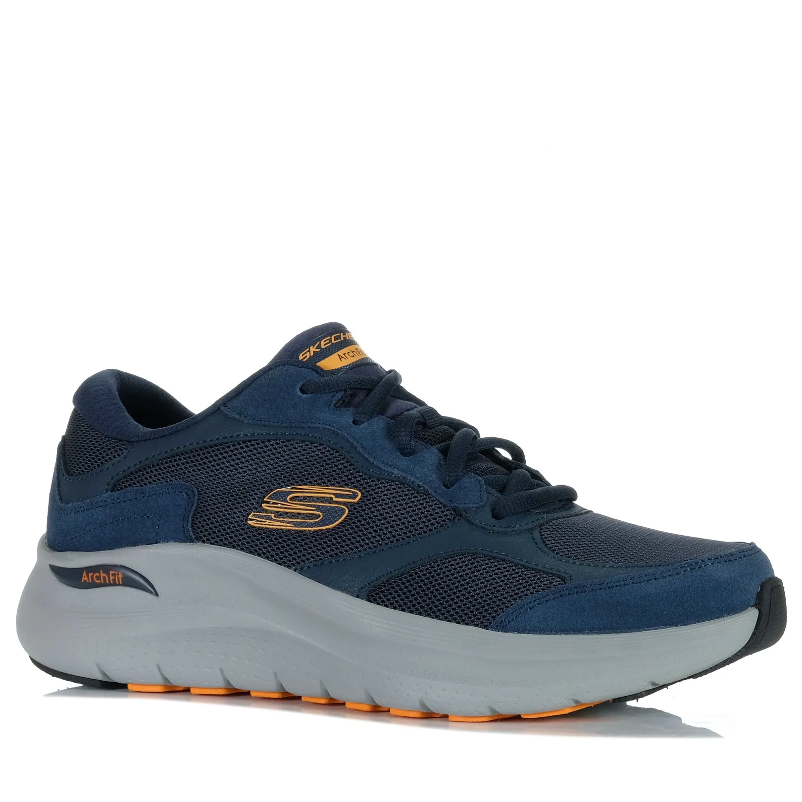 Skechers Arch Fit 2.0 - The Keep 232702 Navy/Orange moisture - wicking tops rugby shoes