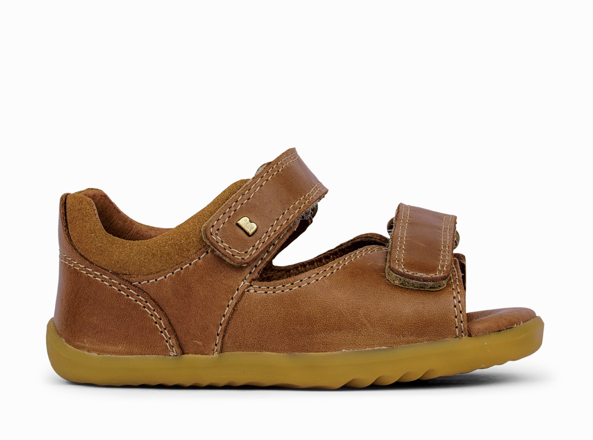 Bobux Step Up Driftwood - Caramel Padded Touch Everyday Look