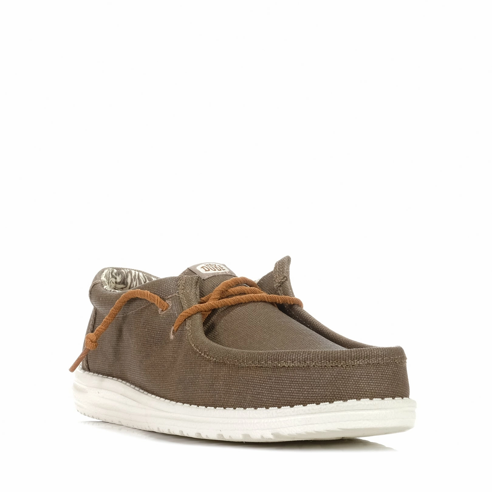 Hyper Light Feel Hey Dude Mens Wally Waxed Canvas Walnut